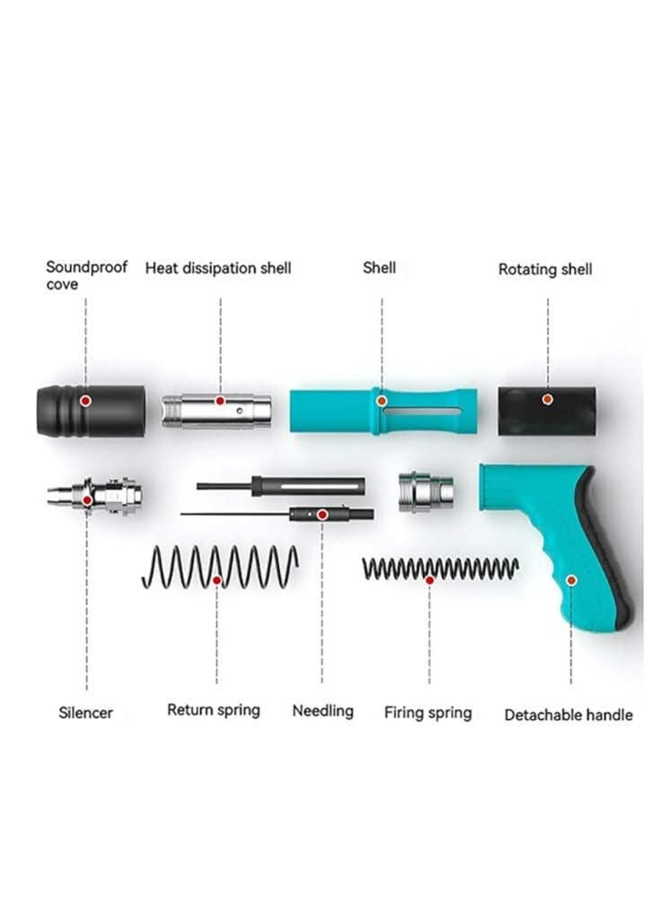 Steel Nail Gun with Steel Nails.Manual Concrete Nail Guns for Carpentry, Home Decoration, Building Maintenance, and DIY Projects