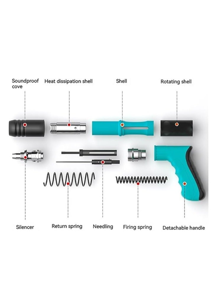 Manual Steel Nail Gun with Steel Nails.Manual Concrete Nail Guns for Carpentry, Home Decoration, Building Maintenance, and DIY Projects