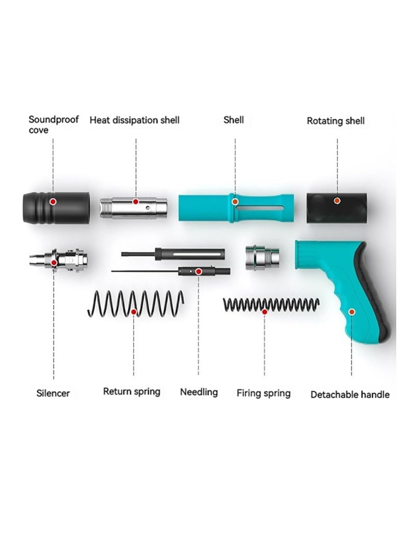 Manual Steel Nail Gun with Steel Nails.Manual Concrete Nail Guns for Carpentry, Home Decoration, Building Maintenance, and DIY Projects