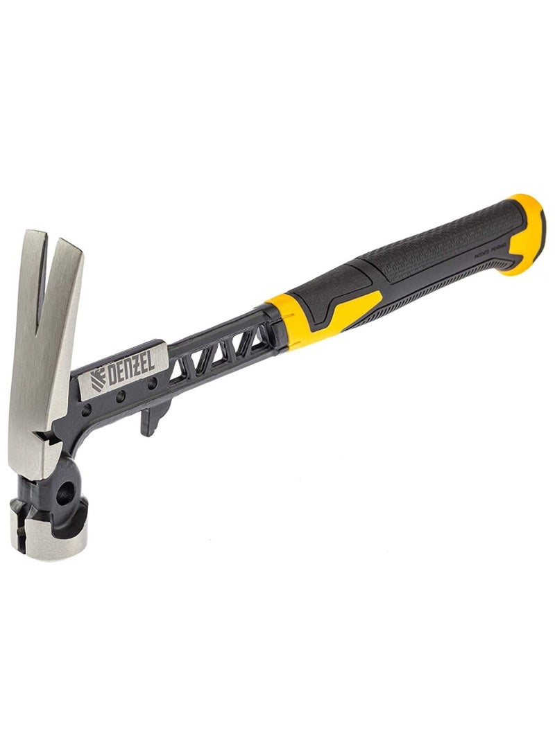 DENZEL 16-ounce Nailing Hammer Magnet Pane with Comfort Rubber Grip (7710467)