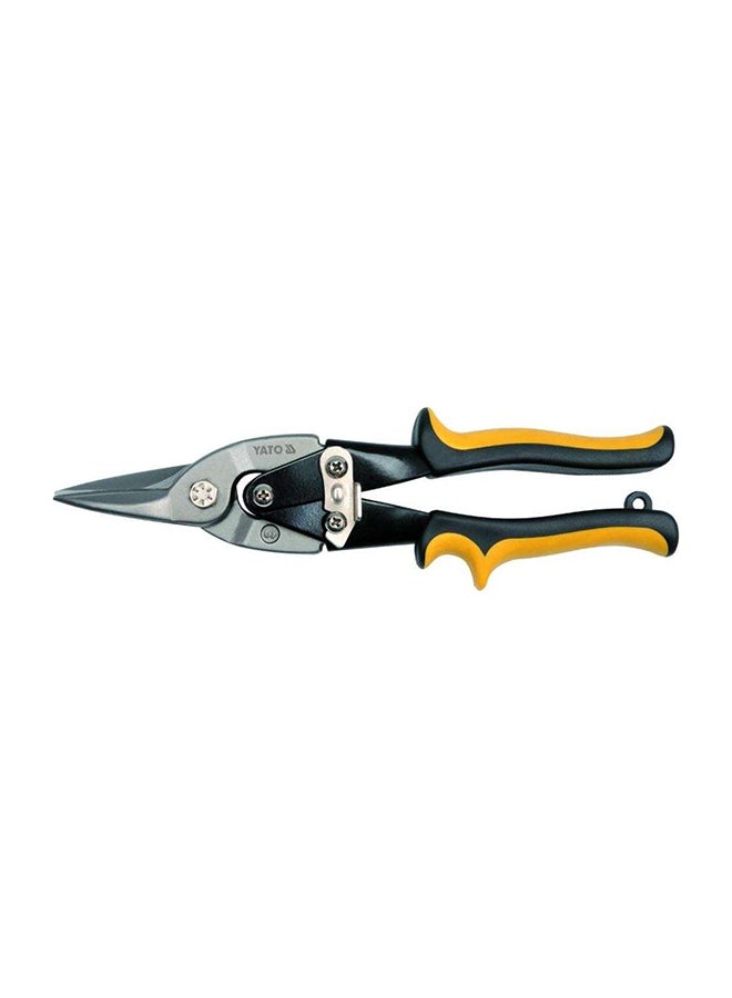 Straight Cut Figure Tin Snip Silver/Black/Yellow