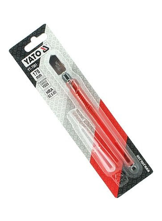 Oil Feed Glass Cutter Red 178mm