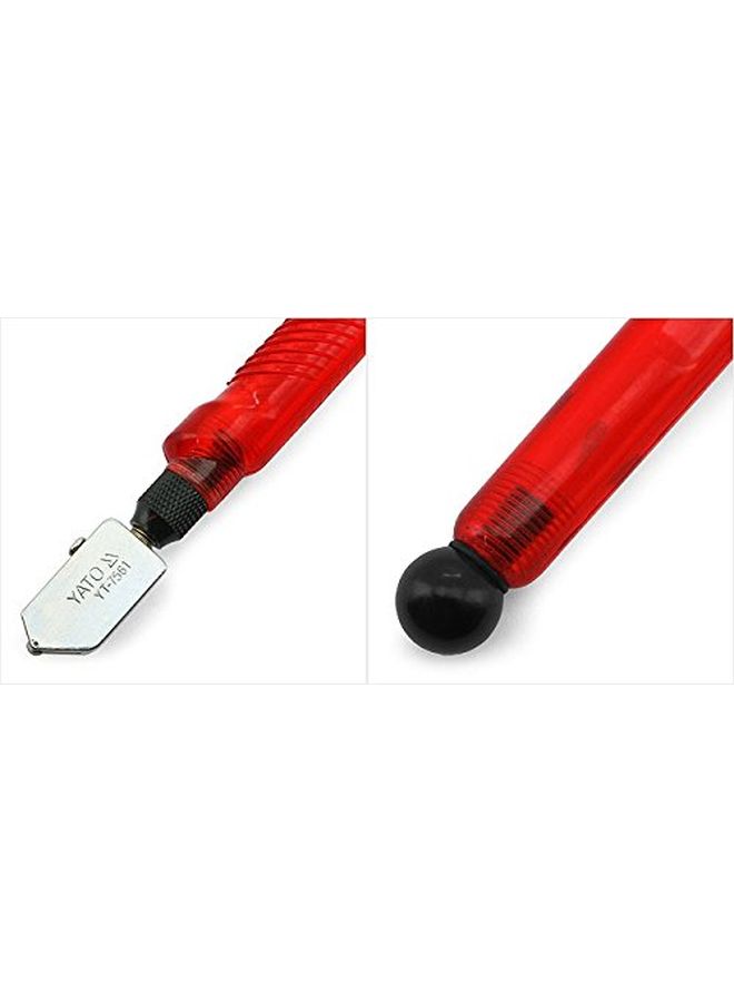 Oil Feed Glass Cutter Red 178mm