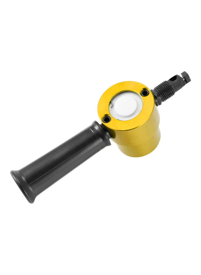 Double Headed Sheet Metal Nibbler Cutter Gold/Black 24x6x14cm