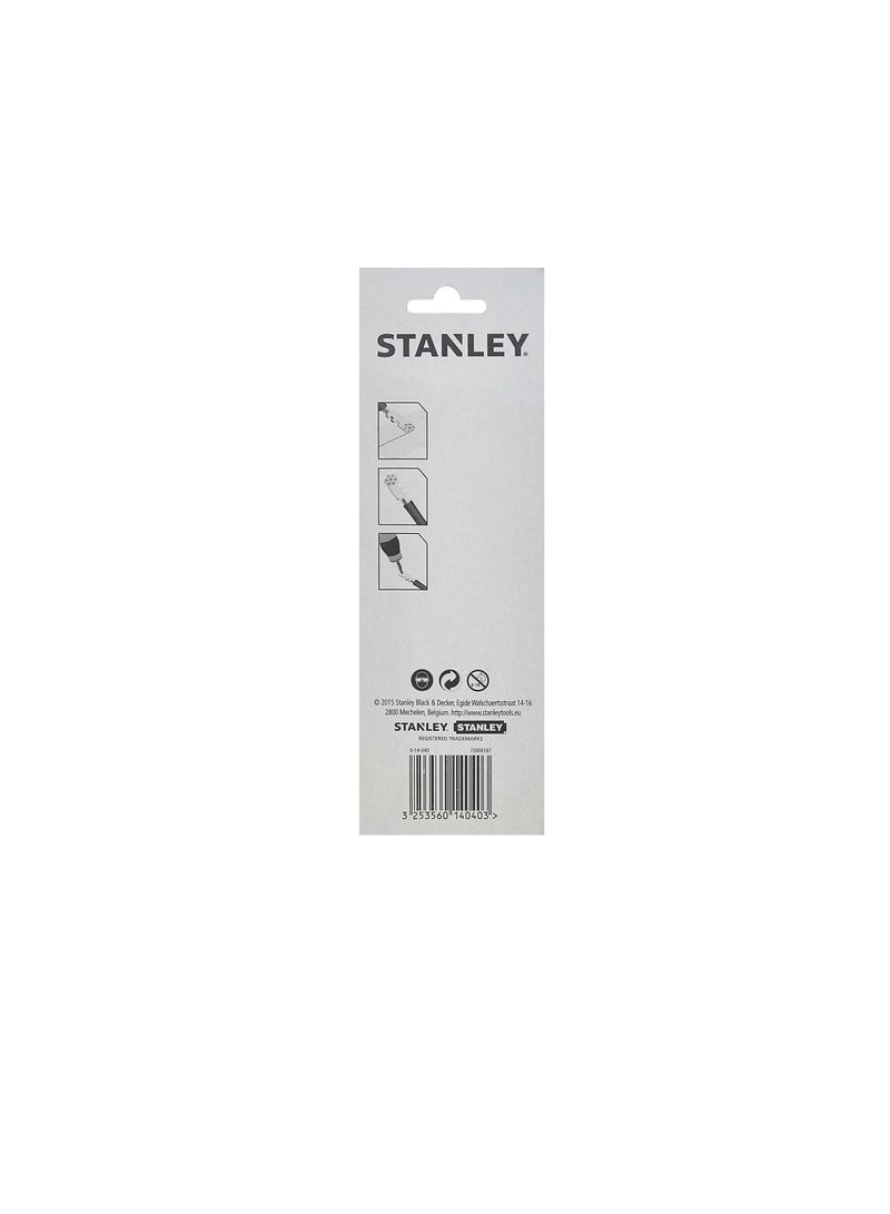 Stanley Glass Cutter 0-14-040 6 Steel Wheels, Brown and Silver