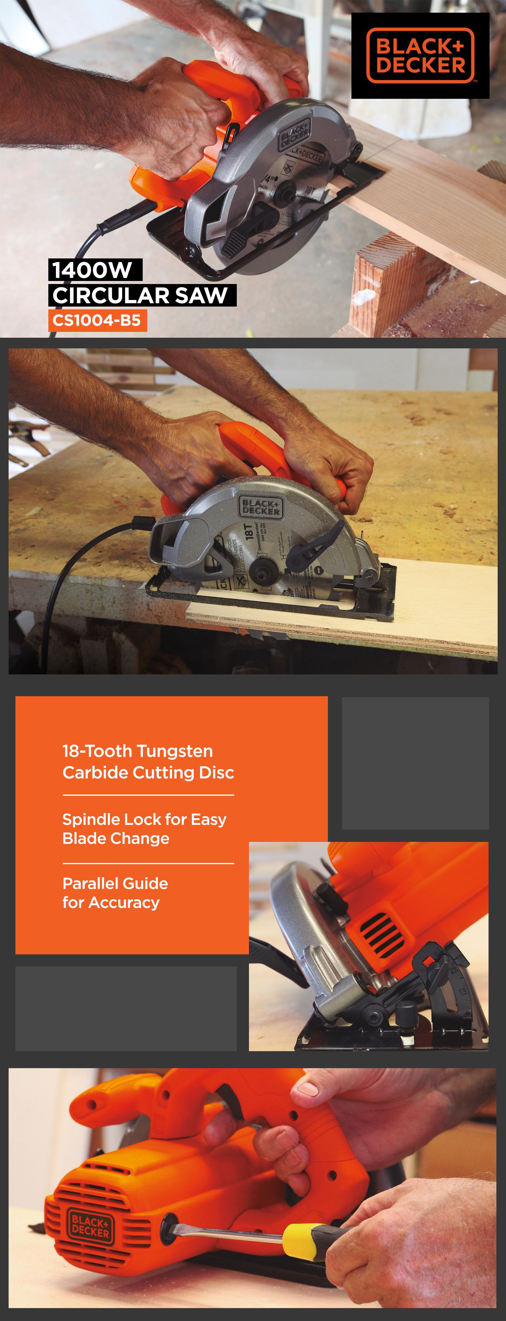 Sierra Circular Saw - CS1004-B5 Orange/Silver/Black 33.8x25.6x24cm
