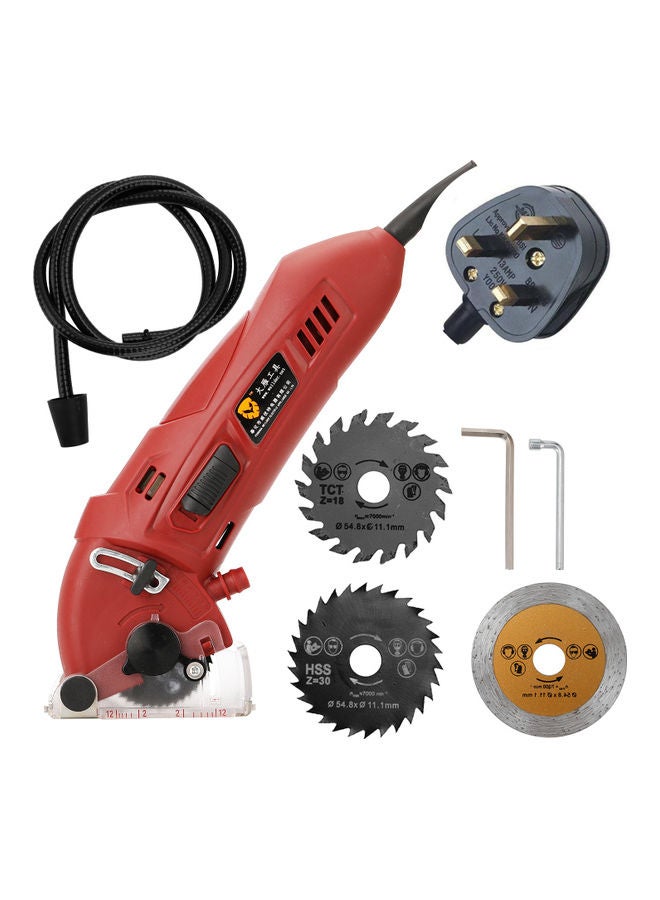 400W Multi-functional Mini Electric Circular Saw Kit Multicolour