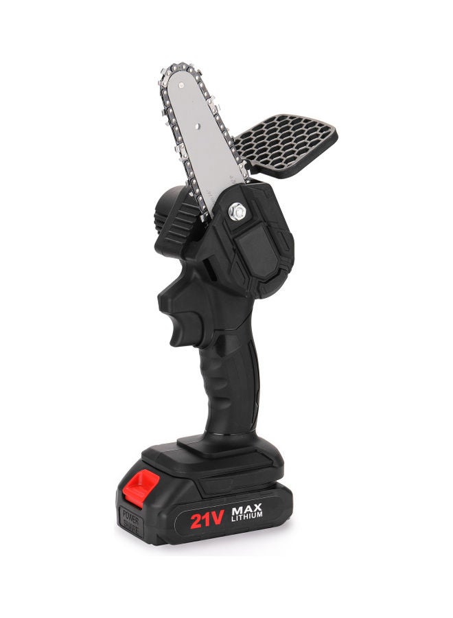 7-Piece Electric Chain Saw Set Black/Silver/Red