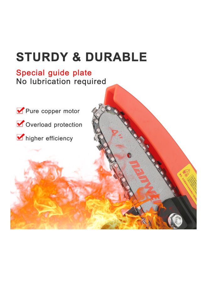 21V Mini Cordless Chainsaw Kit Multicolour