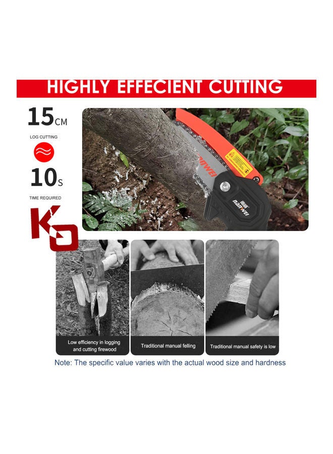 21V Mini Cordless Chainsaw Kit Multicolour