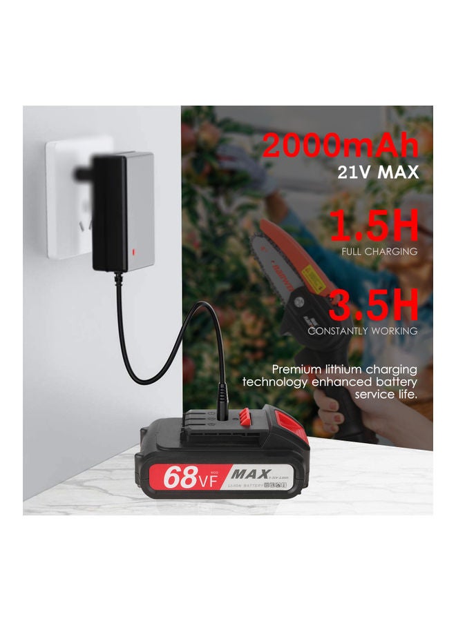 21V Mini Cordless Chainsaw Kit Multicolour