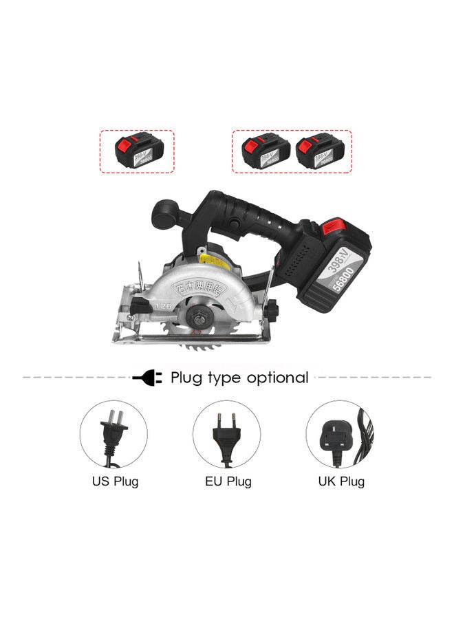 Cordless Circular Electric Saw With Accessories Black/Silver