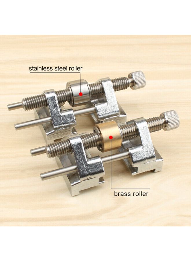 Metal Honing Guide Jig For Sharpening Wood Chisel Planer Blade Silver