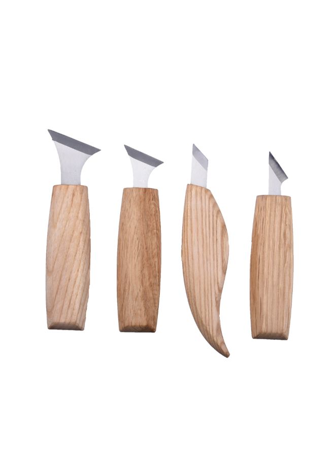 Pack Of 7 Woodcarving Chisels Set Multicolour 0.28kg