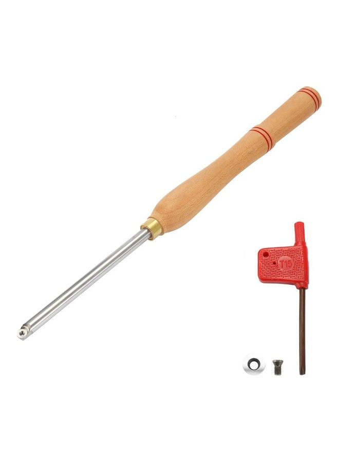 Alloy Steel Lathe Wood Turning Tool Beige/Silver