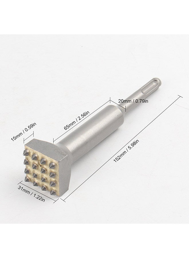 Electric Hammer Chisel Bit for Surface Roughening Percussion Hammer Chisel Tool for Wall Concrete Ceramic Tile