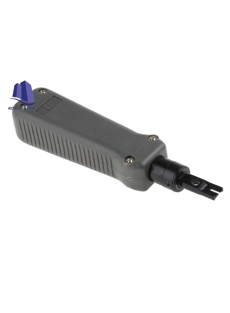 Cat6 Keystone Punch Down Tool with 110 and Krone Blade, Insert & Cut Terminations in One Operation, Precision Blades are Interchangeable & Reversible, Network Punch Tool