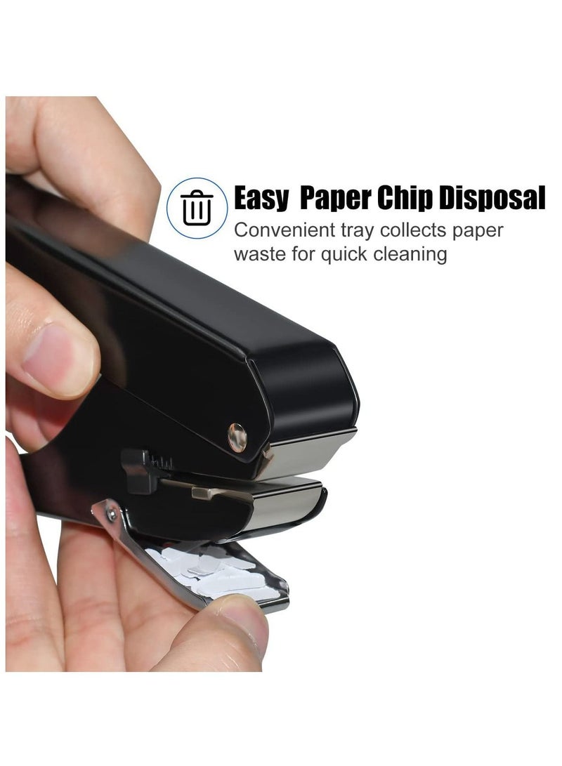 Slot Puncher, Badge Hole Punch for Id Card, PVC and Paper, Heavy-Duty Pro Use(Elliptical Aperture: 0.6 x 0.16 inch)