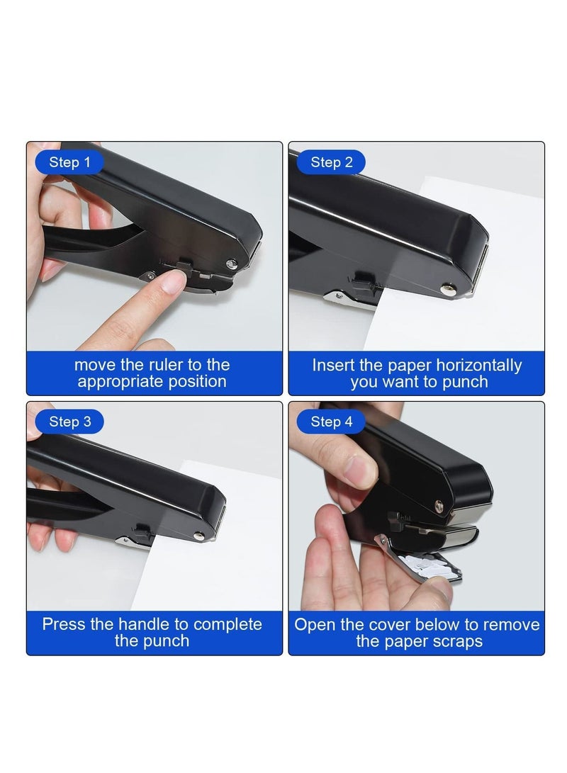 Slot Puncher, Badge Hole Punch for Id Card, PVC and Paper, Heavy-Duty Pro Use(Elliptical Aperture: 0.6 x 0.16 inch)