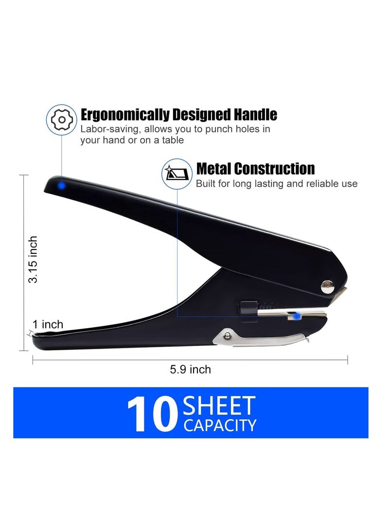 Slot Puncher, Badge Hole Punch for Id Card, PVC and Paper, Heavy-Duty Pro Use(Elliptical Aperture: 0.6 x 0.16 inch)