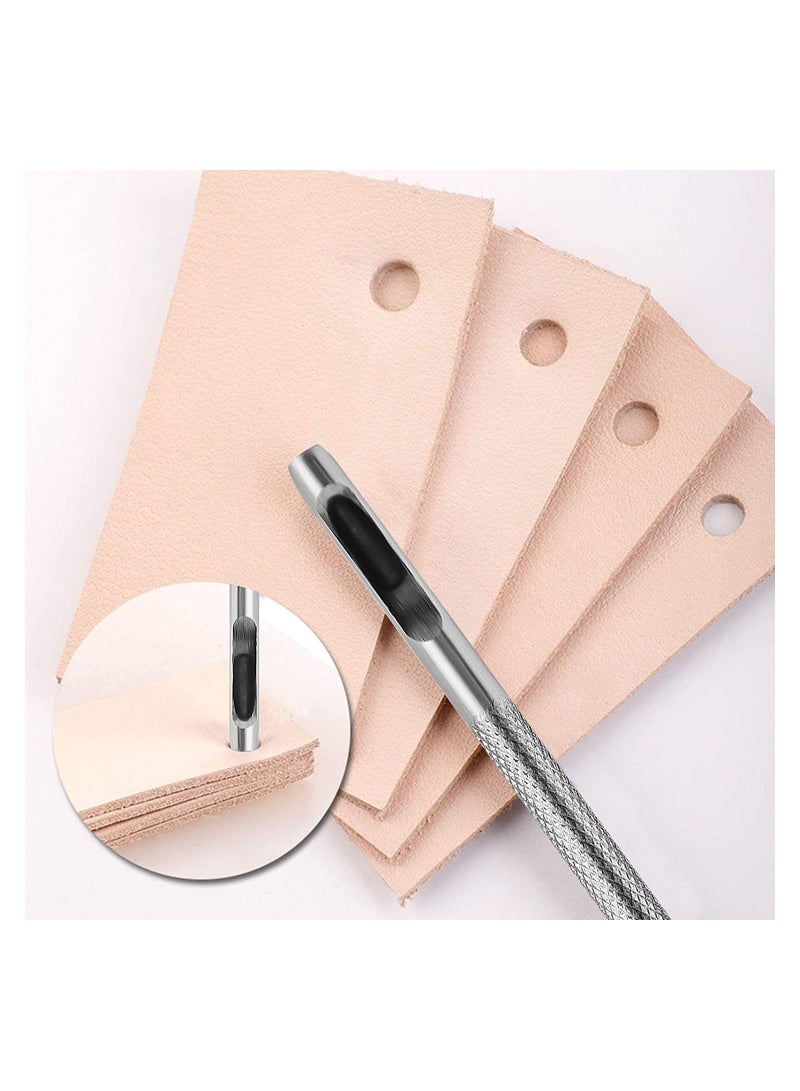 Leather Punch Tool Stitching for Watch Band Gasket Belt Fabric Canvas Paper Plastics 6 Hole