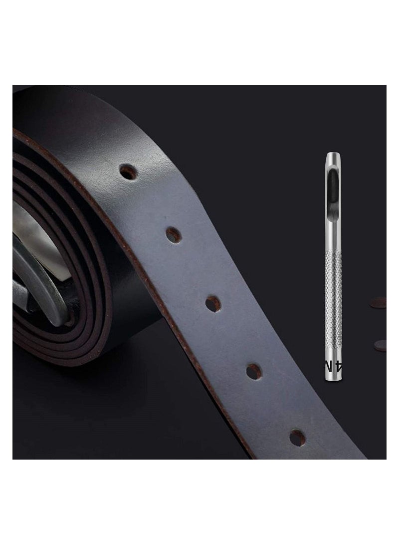 Leather Punch Tool Stitching for Watch Band Gasket Belt Fabric Canvas Paper Plastics 6 Hole