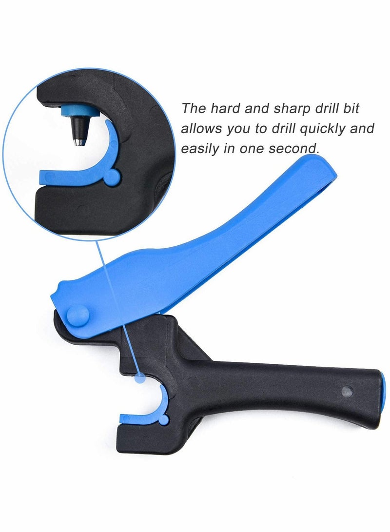 Drip Irrigation Hole Punch Tool Sets, 2-in-One Drip Tube Hole Punch Tool Outdoor Drip Irrigation Pipe Hand Punch for 16/20mm PE Pipe Opening Hole Punch (Pro Punch Tool Sets)