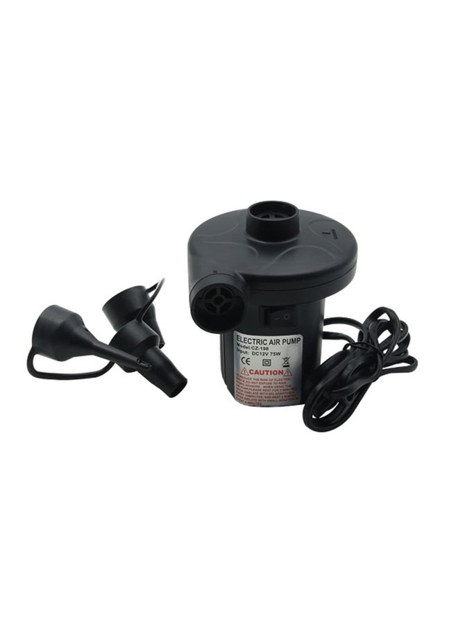 Portable Electric Multifunctional Air Pump 12x10x11.5 Black 10.5x9x9cm