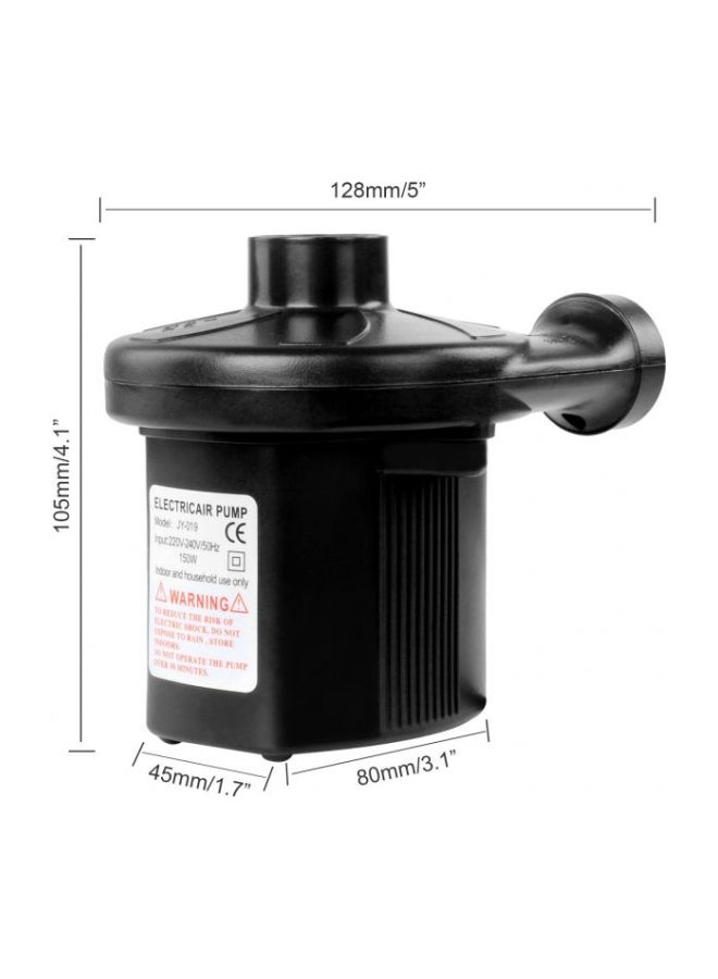 Electric Air Pump Black 12x10x8cm