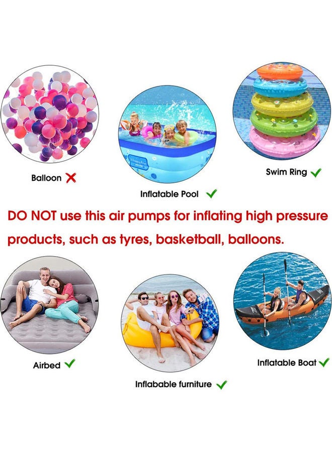 Portable Electric Air Pump Black 10.5 x 10.2 x 10.3cm