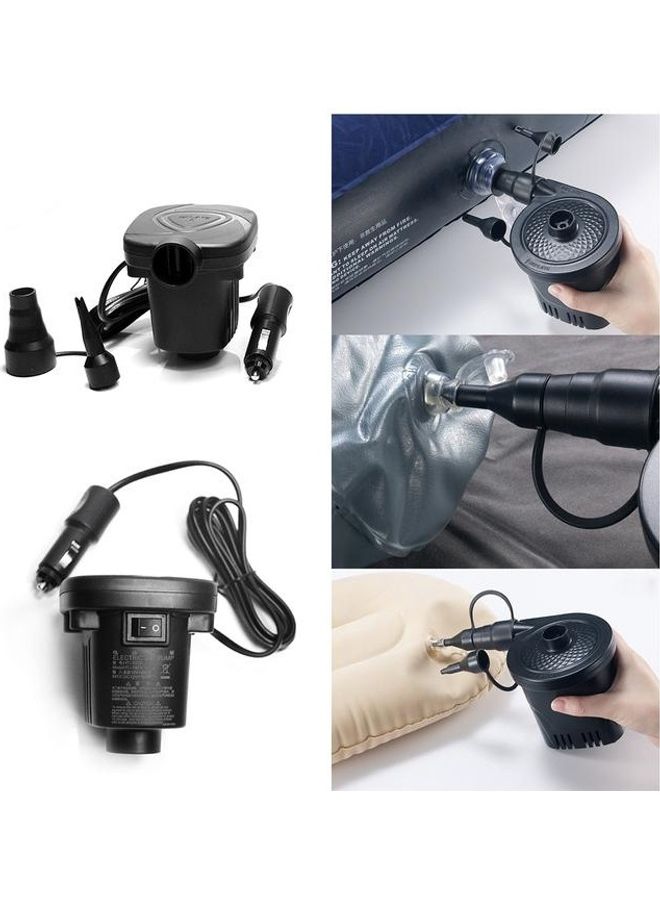 Portable Electric Air Pump Black 10.5 x 10.2 x 10.3cm