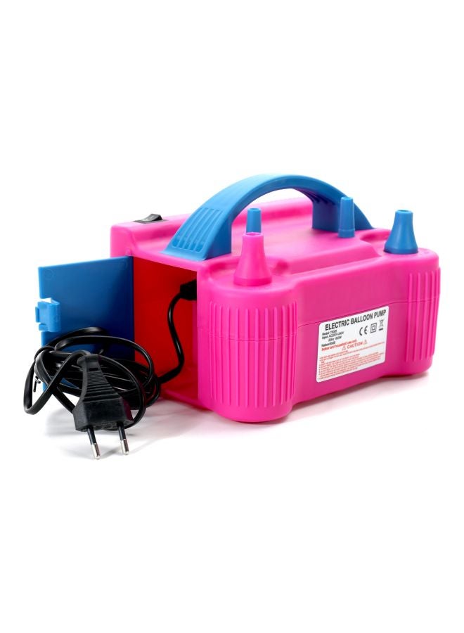 Multifunctional Electric Balloon Pump Pink/Blue 195x155x125mm