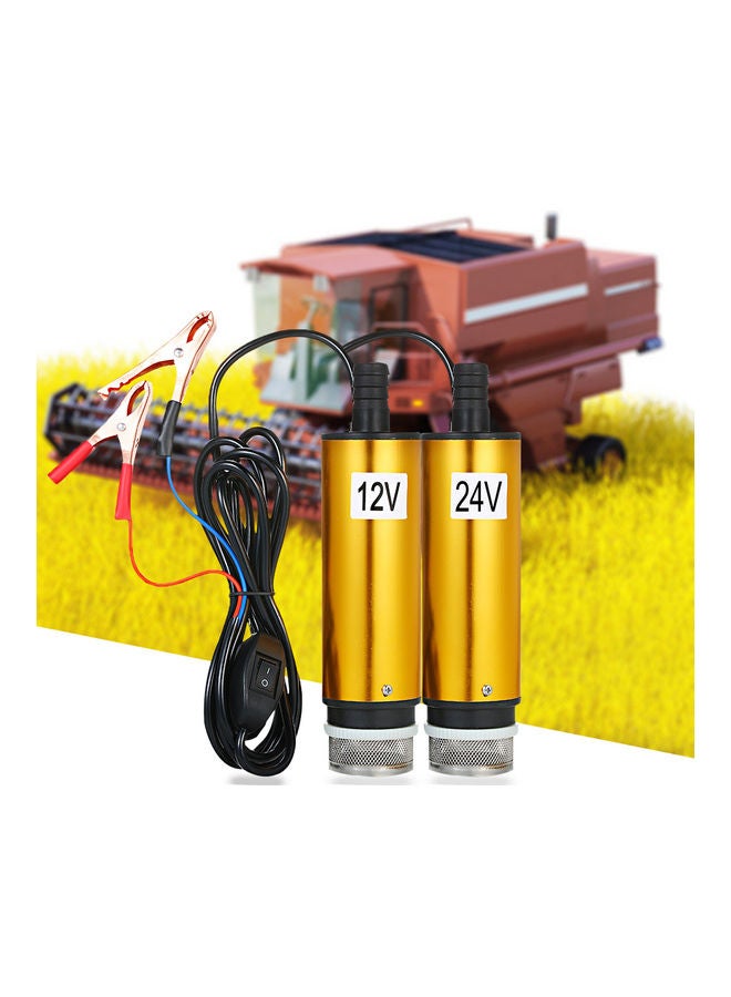 60W DC 24V Submersible Pump Gold 20.00x1x5.5cm