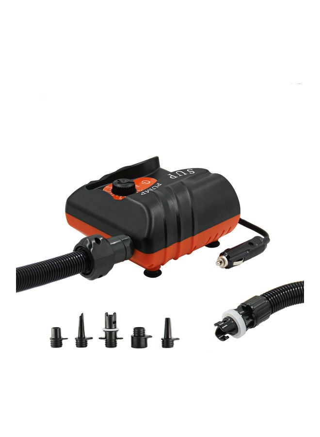 Electric Air Pump With Accessories Black/Orange