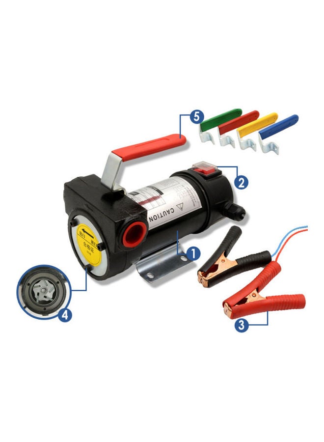 Portable 12V Electric Fuel Transfer Pump Multicolour