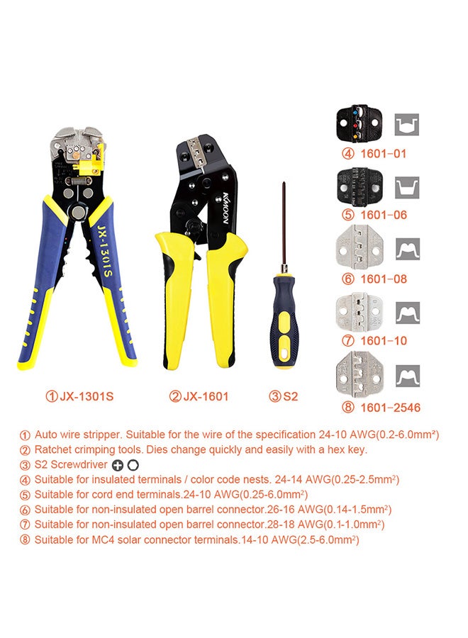 Professional Wire Crimpers Multicolour 23.50x4.50x18.50cm