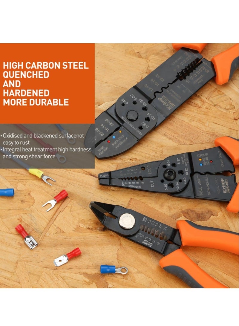 Multipurpose Stripper, Crimper, Cutter, 5-in-1 Compact Electricians Pliers Cable Strippers, Home Repair Tool