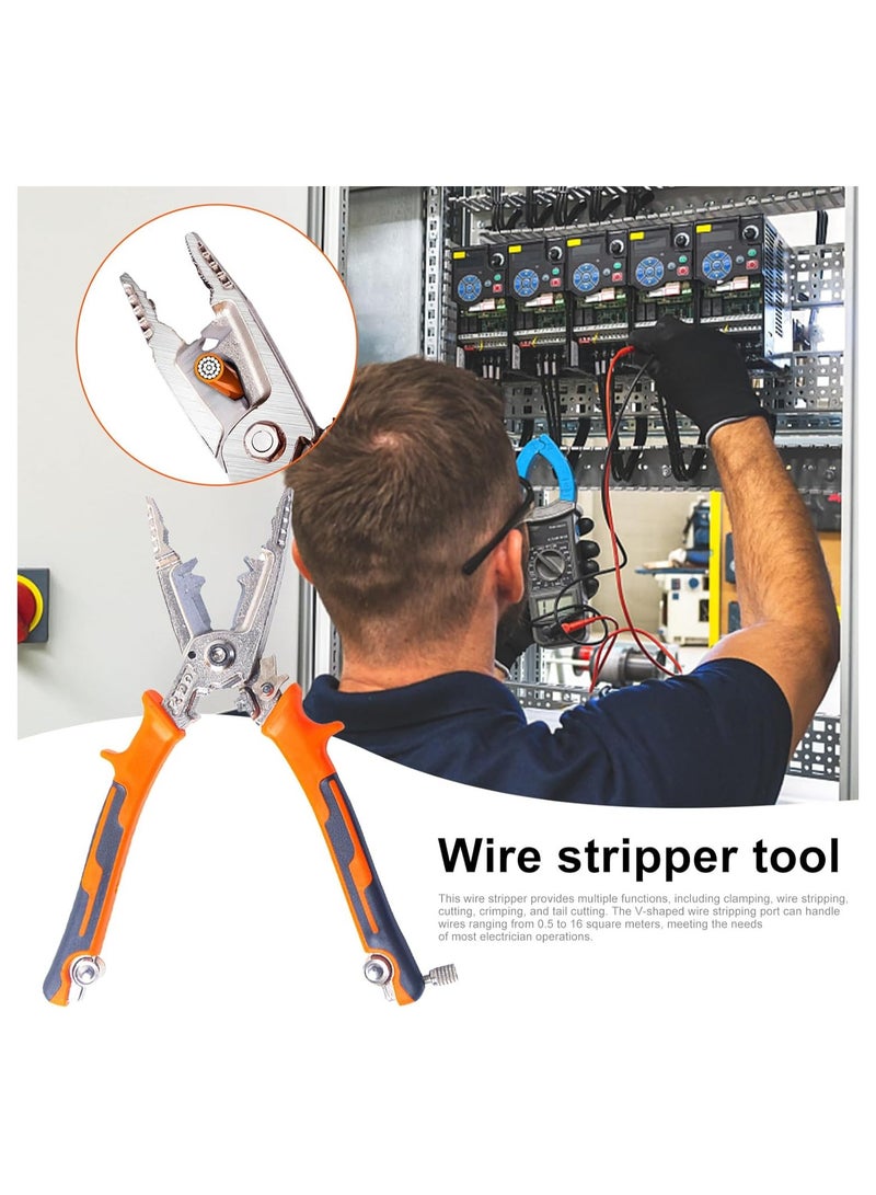 Wire Stripper Cutter Wire Crimping Tool Automatic Wire Stripper Wire Cutter Wire Crimper Cable Stripper Wiring Tools and Multi-Function Hand Tool