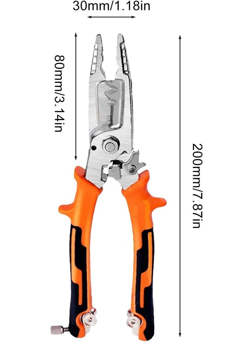 Wire Stripper Cutter Wire Crimping Tool Automatic Wire Stripper Wire Cutter Wire Crimper Cable Stripper Wiring Tools and Multi-Function Hand Tool