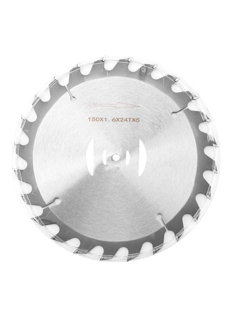 6 Inch 150 mm 24 Teeth Lawn Mower Circular Metal Round Saw Blade Cutter Electric Weeder Accessory Silver 16cm