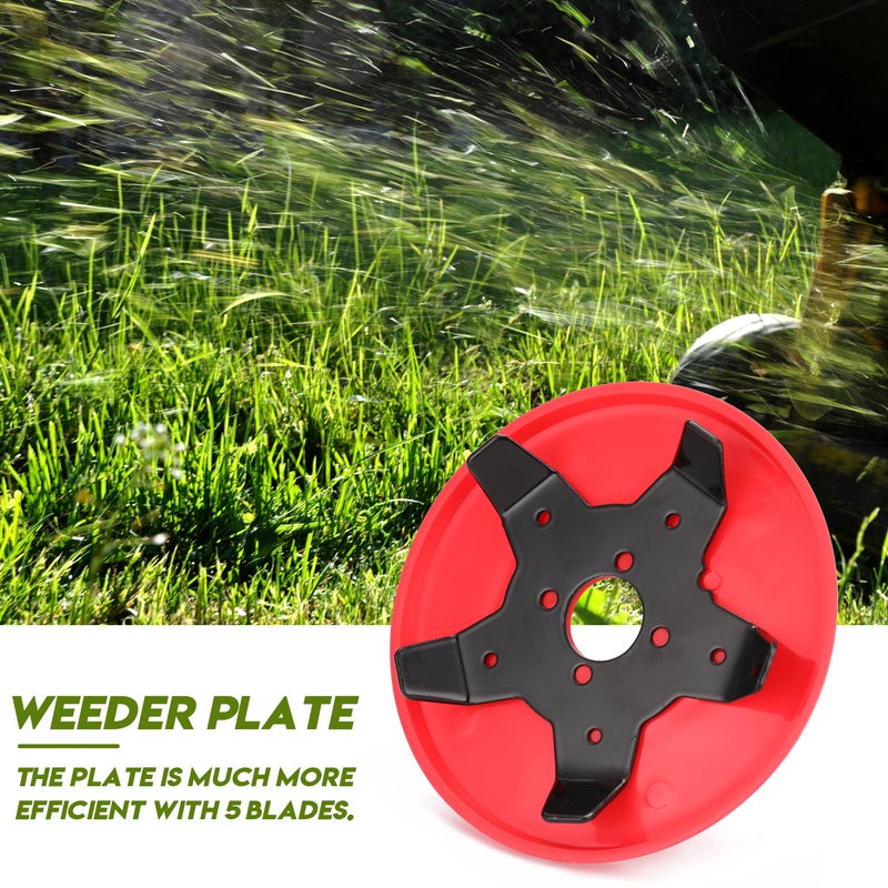 Lawn Mower Weeder Plate Blades Multicolor 25.50 X 3.00 X 17.00cm