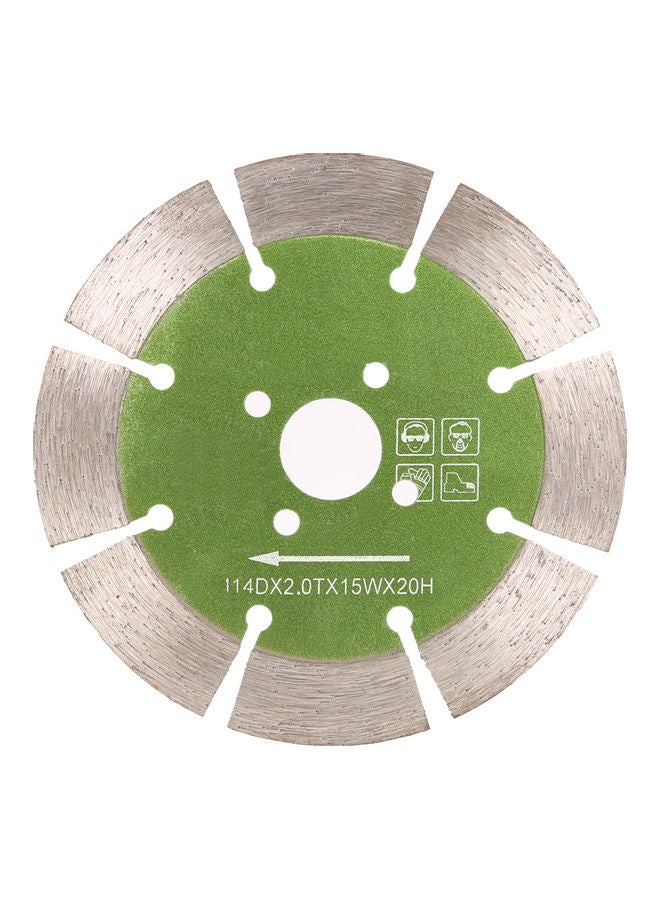 Dry Cutting Diamond Cutting Blade Green 11.6x0.3x11.6cm