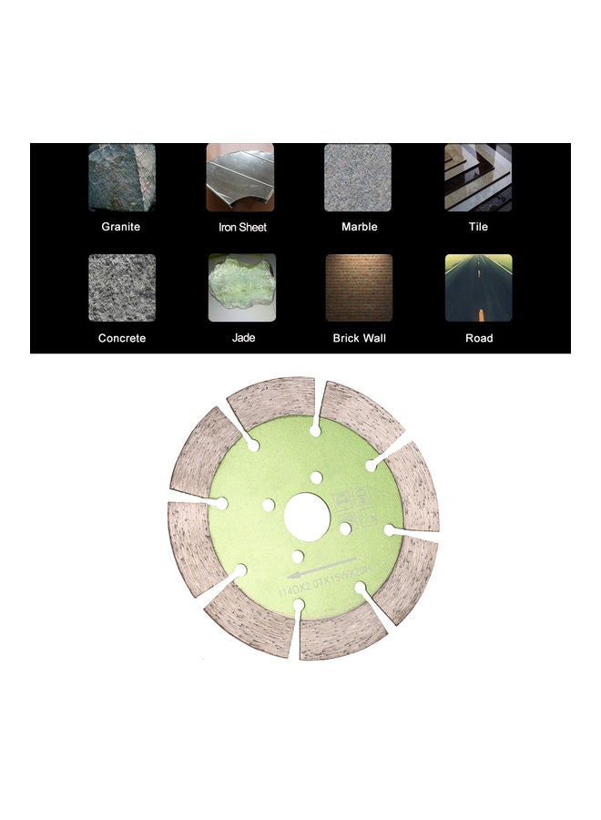 Dry Cutting Diamond Cutting Blade Green 11.6x0.3x11.6cm