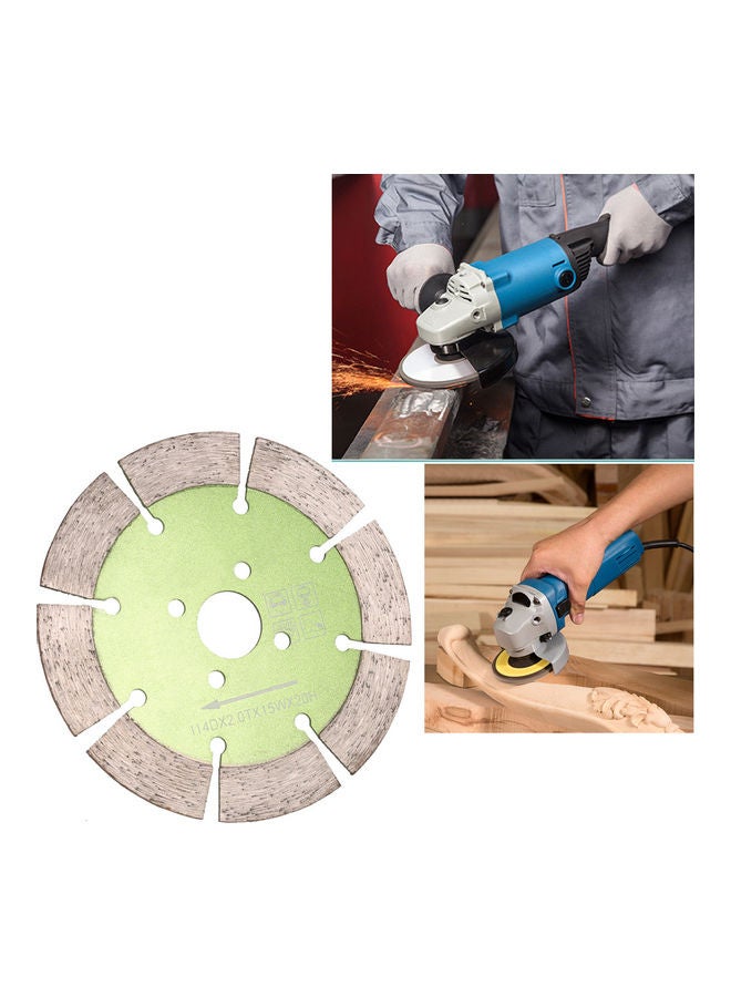 Dry Cutting Diamond Cutting Blade Green 11.6x0.3x11.6cm