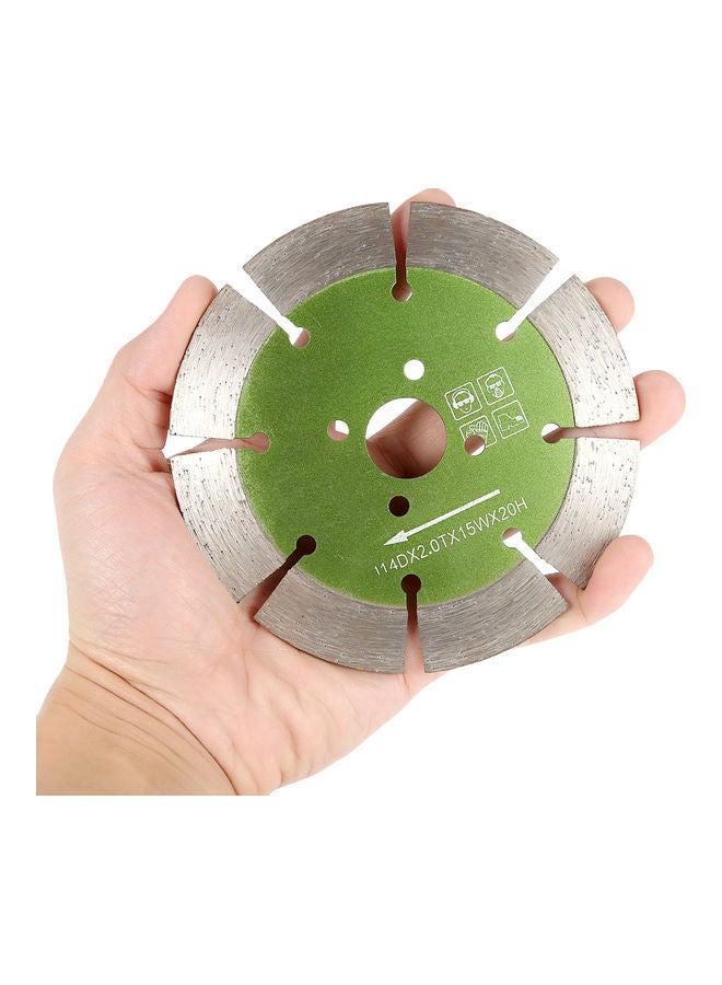 Dry Cutting Diamond Cutting Blade Green 11.6x0.3x11.6cm