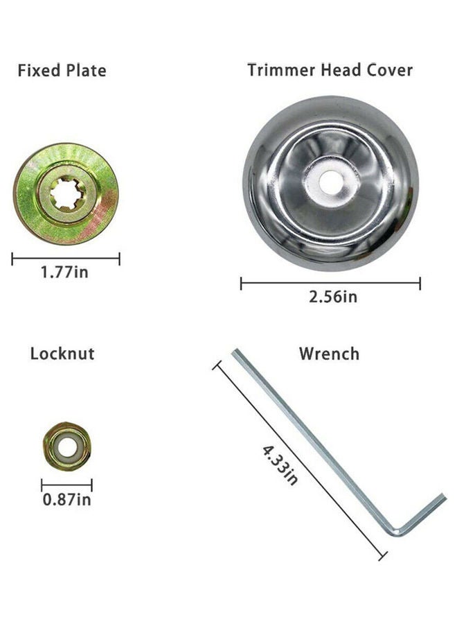 Lawnmower-Blade Adapter Kit Silver 10x2.70x5cm