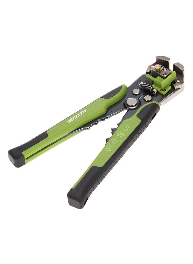 Multifunctional Adjustable Cable Wire Stripper Crimping Tool Green