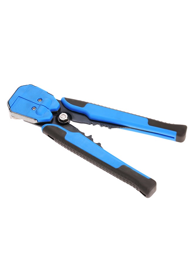 Multifunctional Adjustable Cable Wire Stripper Crimping Tool Blue