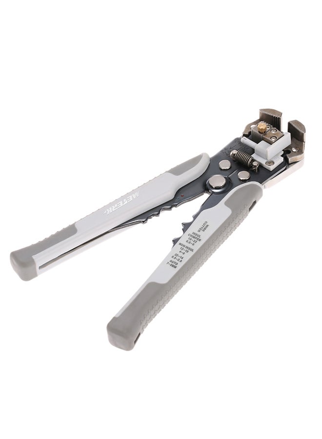 Multifunctional Adjustable Cable Wire Stripper Crimping Tool Grey