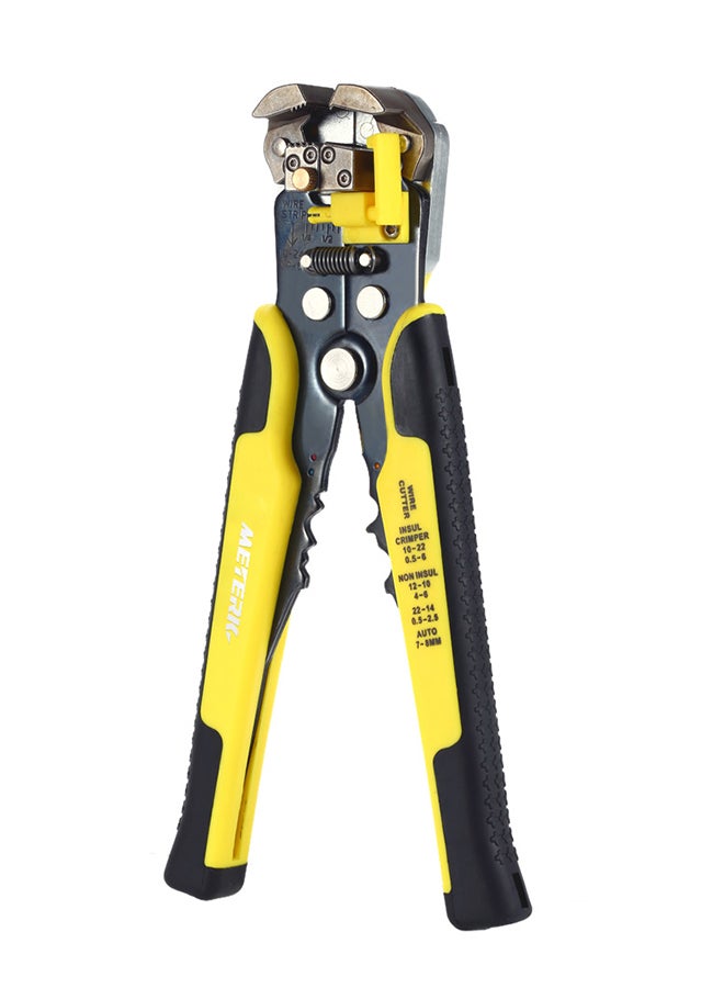 Multifunctional Adjustable Cable Wire Stripper Crimping Tool Yellow